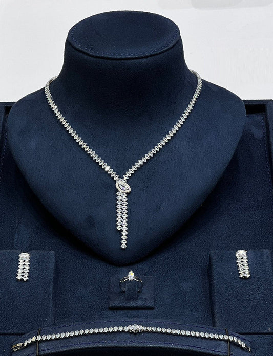 Crystal Drop Jewelry Set