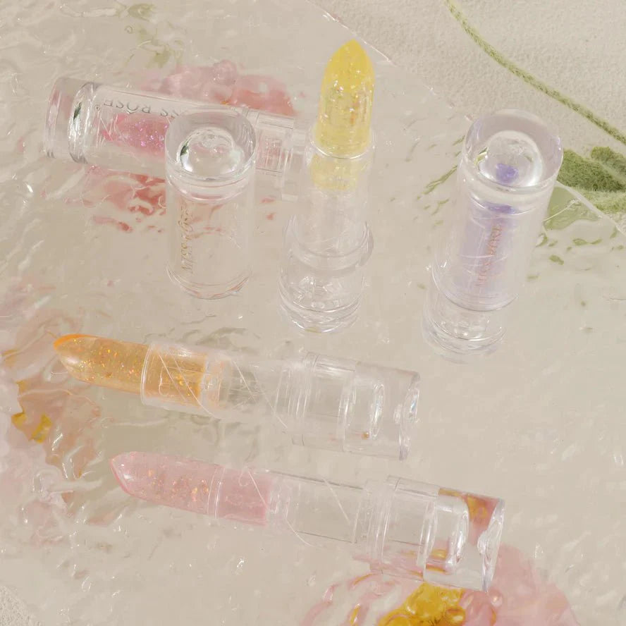 Miss Rose Magic Jelly Glitter Lip Balm Moisturizing Color-Changing Yellow