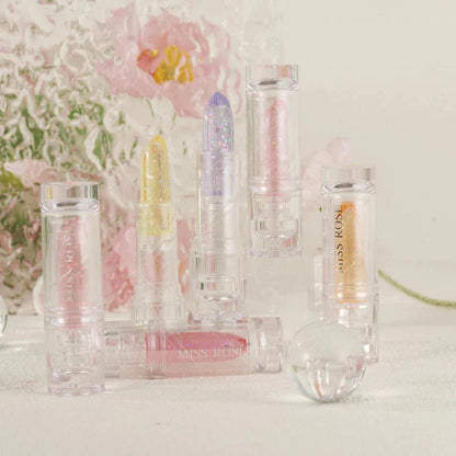 Miss Rose Magic Jelly Glitter Lip Balm Moisturizing Color-Changing Yellow