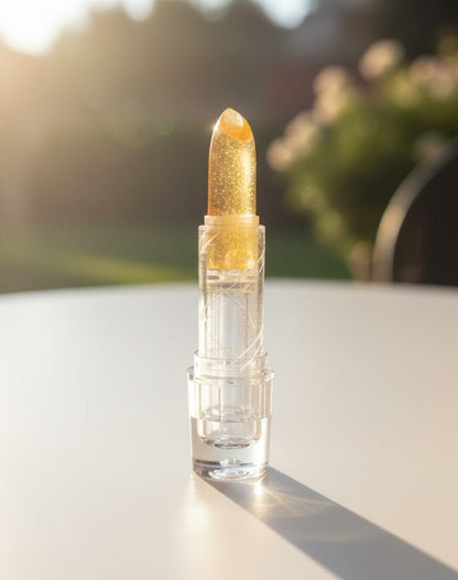 Miss Rose Magic Jelly Glitter Lip Balm Moisturizing Color-Changing Yellow