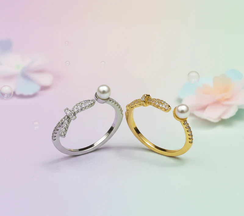 Pearl Twist Ring