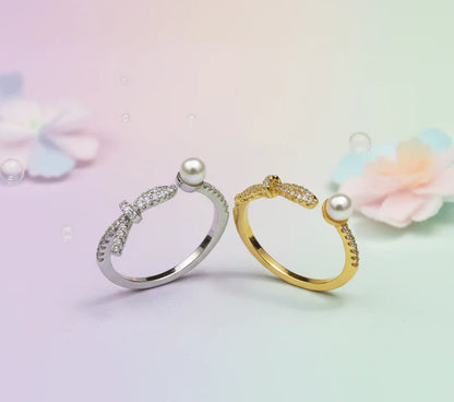 Pearl Twist Ring