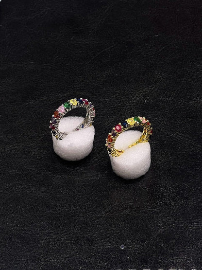Rainbow Crystal Eternity Ring